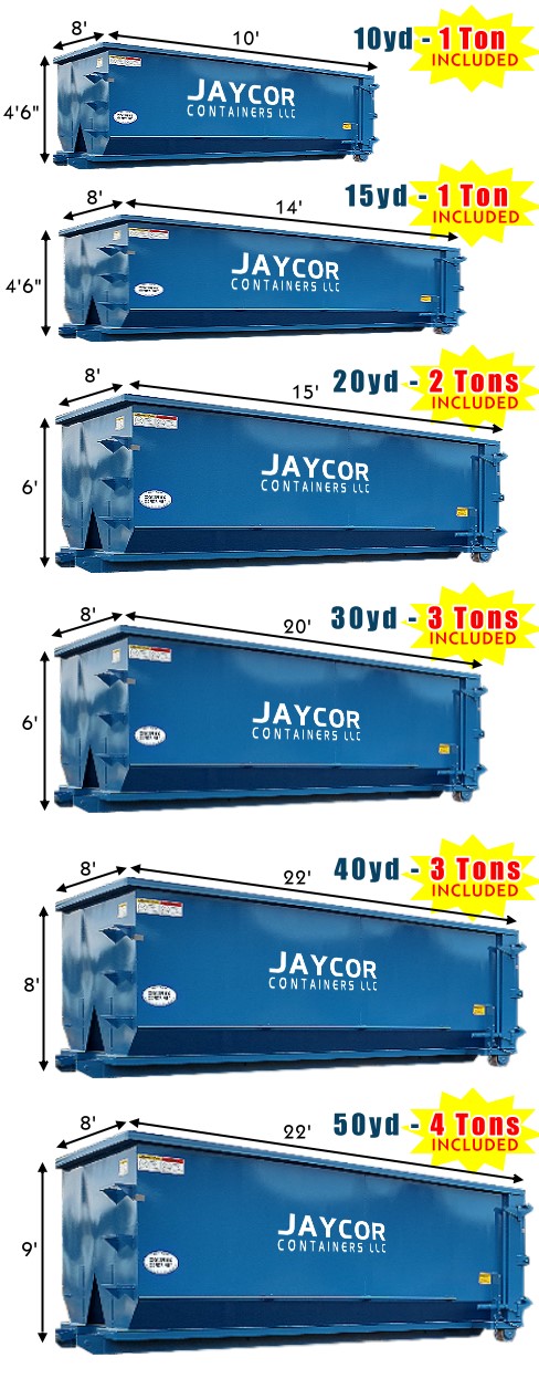 Jaycor Containers Dumpster Size Images